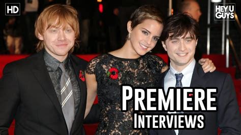 Harry Potter And The Deathly Hallows Part 1 World Premiere Interviews Youtube