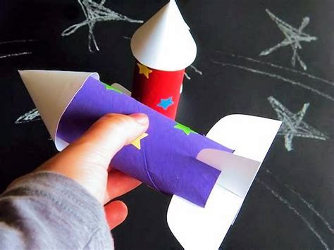 Cardboard Roll Rocket Ships Our Kid Things