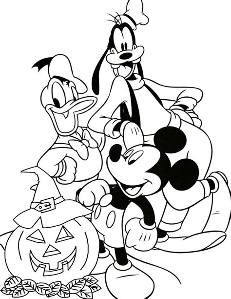 Free Disney Halloween Coloring Pages - Lovebugs and Postcards