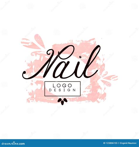 Nail Logo Design Template For Nail Bar Manicure Saloon Manicurist