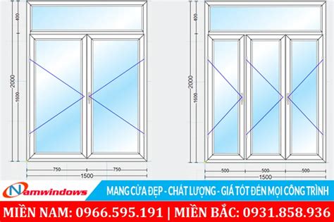 Hướng Dẫn Thiết Kế Kích Thước Cửa Sổ 2 Cánh Xingfa Với Nhiều đặc Tính ưu Việt