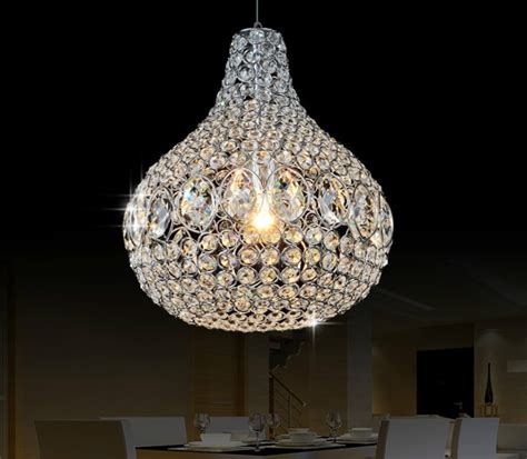Encircling the spherical silhouette is a single glass band. Free Shipping D500MM 1L Crystal Pendant Light Lamp Chrome ...