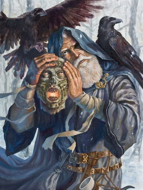 Odin Avec La Tête De Mimir Norse Pagan Norse Myth Norse Mythology