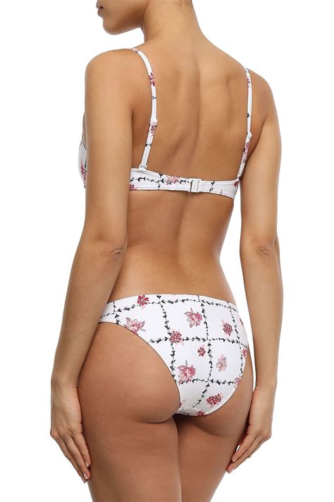 ONIA Ashley Floral Print Low Rise Bikini Briefs Sale Up To 70 Off