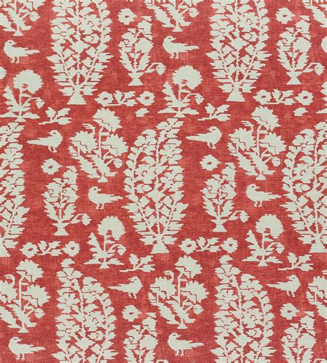 Allaire Red Fabric Chestnut Hill Thibaut