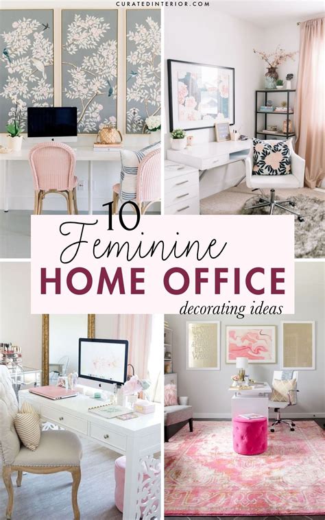 10 Gorgeous And Easy Feminine Home Office Decor Ideas