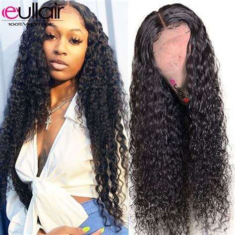 Brazilian Deep Wave Lace Front Human Hair Wigs 150 Remy Lace Front Wigs Pre Plucked Hairline