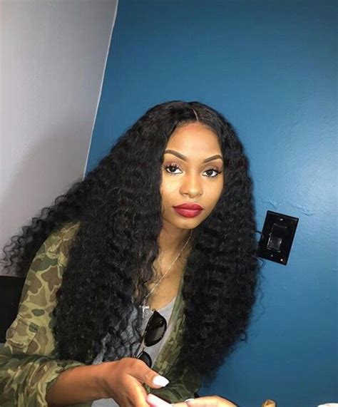 You know when you get your hair cut and there's just a pile of it left on the floor? Long deep curly weave | Deep wave hairstyles, Weave ...