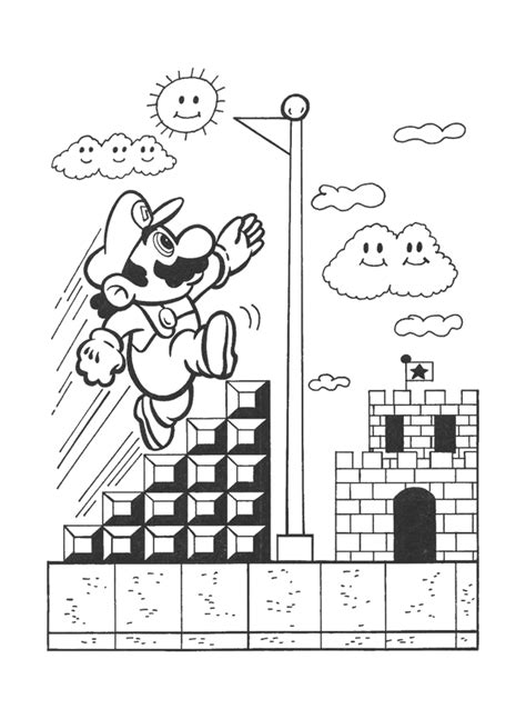 Mario bros coloring pages for kids. Mario Bros 2 Colouring Pages | Mario coloring pages, Super ...
