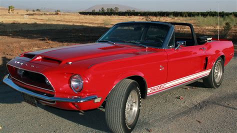 1968 Ford Mustang Shelby Gt500kr Convertible Classic Old Red