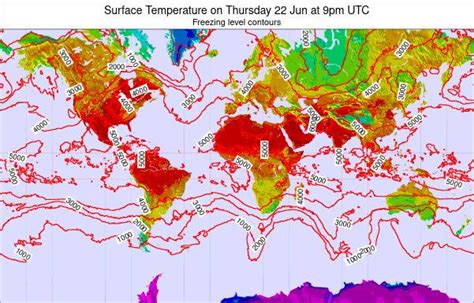 Global Atlantic Surface Temperature On Tuesday 28 Mar At 9pm Utc