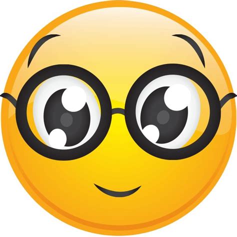Emoji Or Emoticon Faces Wearing Sunglasses And Eyeglasses Vector • Wall