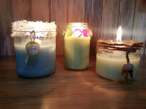 Home Made Candles In Recycled Jars Homemade Candles Recycled Jars