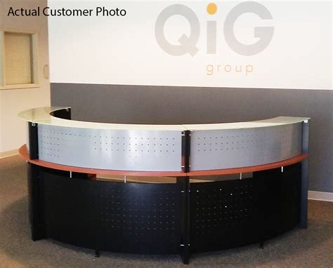Get it as soon as wed, aug 11. Half Round Glass Top Reception Desk