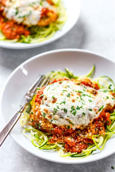 Place egg in a bowl and whisk together with salt and pepper. Healthy Chicken Parmesan Recipe in 20 Minutes