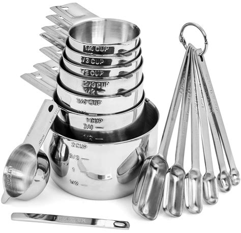 Stainless Steel Measuring Cups Set 6 Pcs Hudson Essentials