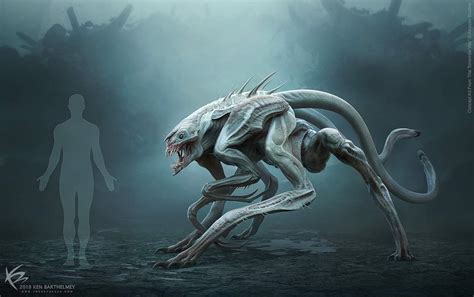 The Tomorrow War Aliens Official White Spikes Concept Art
