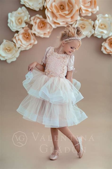 Flower Girl Dress Mileia Платье для девочки цветочницы Девушка в