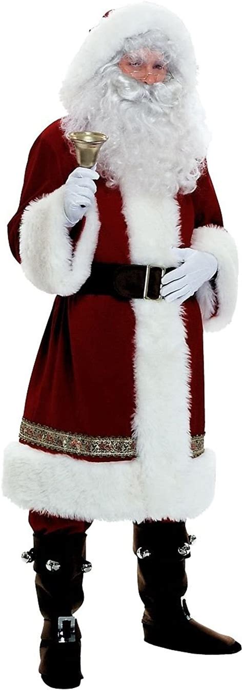Muttermui Santa Costume Deluxe Victorian Santa Claus Suit Christmas