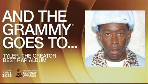 Tyler The Creator Wins Best Rap Album For 64th Annual Grammys R