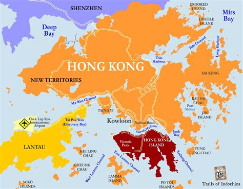 Map Of Hong Kong China