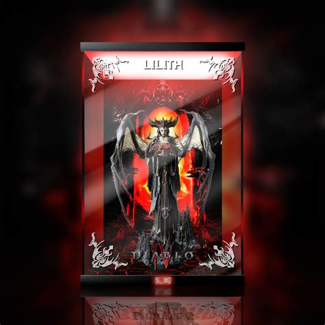 Blizzard Diablo 4 Lilith Statue Figure Dedicated Dustproof Display Box