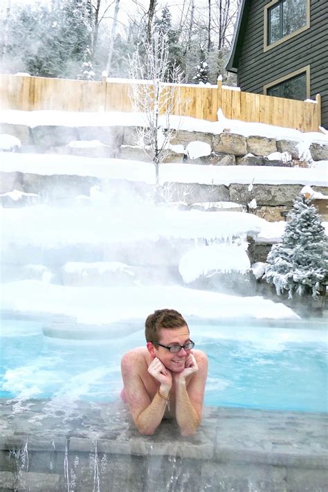 Scandinave Spa Mont Tremblant Winter Romantic Getaway Out With Ryan