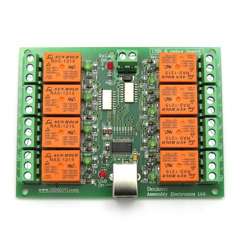 Usb 8 Relay Switch Output Module Board Controller 12v Ebay