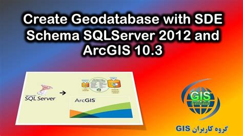 Create Geodatabase With Sde Schema Sqlserver 2012 And Arcgis 103