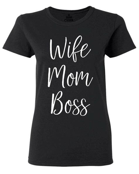 Buy Wife Mom Boss Womens T Shirt Mothers Day Mom Casual Design Men Women Tshirt O Neck Short
