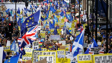 Angry Over Brexit Stalemate Britons March In London To Demand Second