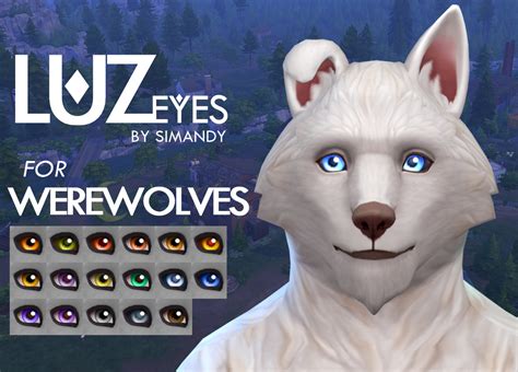 Mod The Sims Luz Eyes For Werewolves