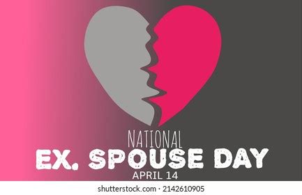 Vector Graphic National Ex Spouse Day Stock Vector Royalty Free Shutterstock
