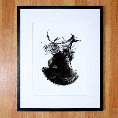 Abstract Art Black And White Contemporary Art Print By