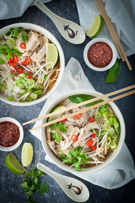Pho is a delicious and hearty vietnamese soup that consists of broth, rice noodles, herbs, and meat. Quick and Easy Chicken Pho (Vietnamese Noodle Soup ...