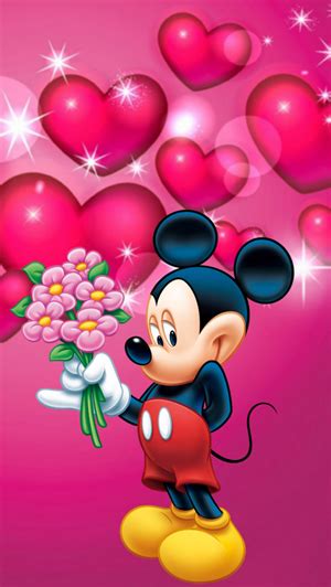 Mickey Mouse In Flowers Cathey Shull