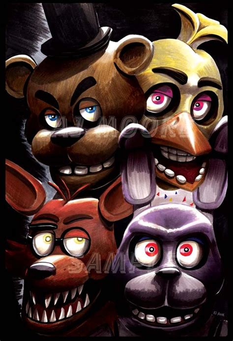 Evil Animatronics Five Nights At Freddys By Artist Aj Moore Medium