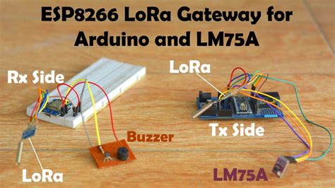 Esp8266 Lora Gateway For Arduino And Lm75 Temperature Sensor