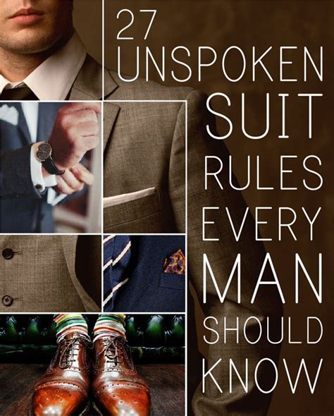 27 unspoken suit rules that every man should know alldaychic