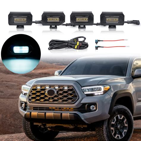Buy Tacoma Amber Grill Lights Grill Light Smoked White Raptor Grille