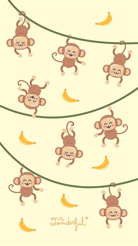 Pin By Flor Maria On Scrapbook Monkey Wallpaper Cartoon Wallpaper