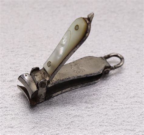 Miniature Antique Fingernail Clippers Marked Wh Morley And Etsy