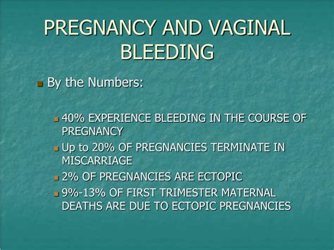 Ppt Vaginal Bleeding In Pregnancy Powerpoint Presentation Free