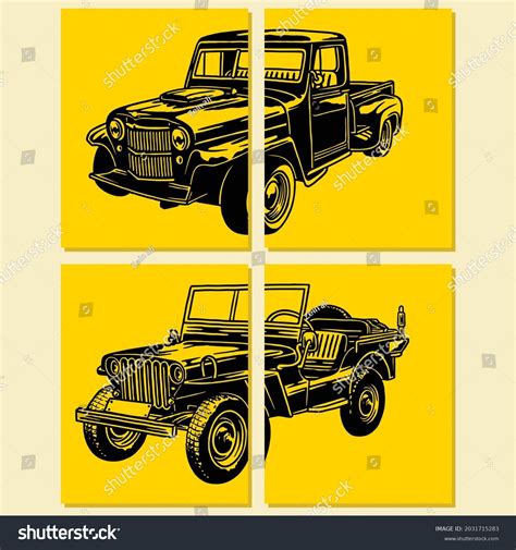 Vektor Stok Vintage Car Poster Vector Illustration Tanpa Royalti