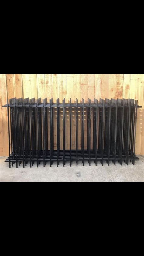 Iron Fence Panels 4x8 Powder Coated For Sale In Houston