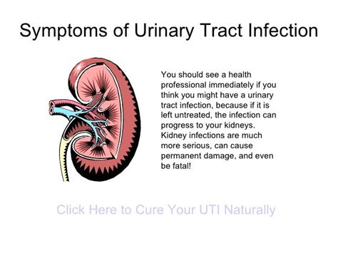 Symptoms Of Urinary Tract Infection