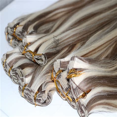 Wholesale P860 Full Cuticle Hand Tied Hair Extensions Alove Hair