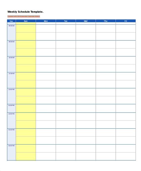 Works Schedule Template Sampletemplatess Sampletemplatess