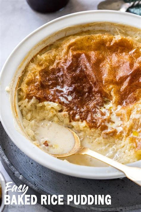 Easy Baked Rice Pudding Recipe Baked Rice Pudding Comfort Desserts