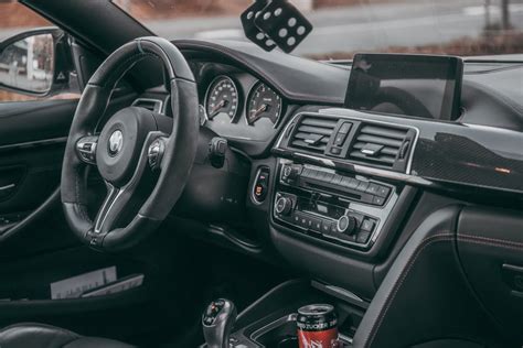 Photograph Of The Black Interior Of A Car · Free Stock Photo